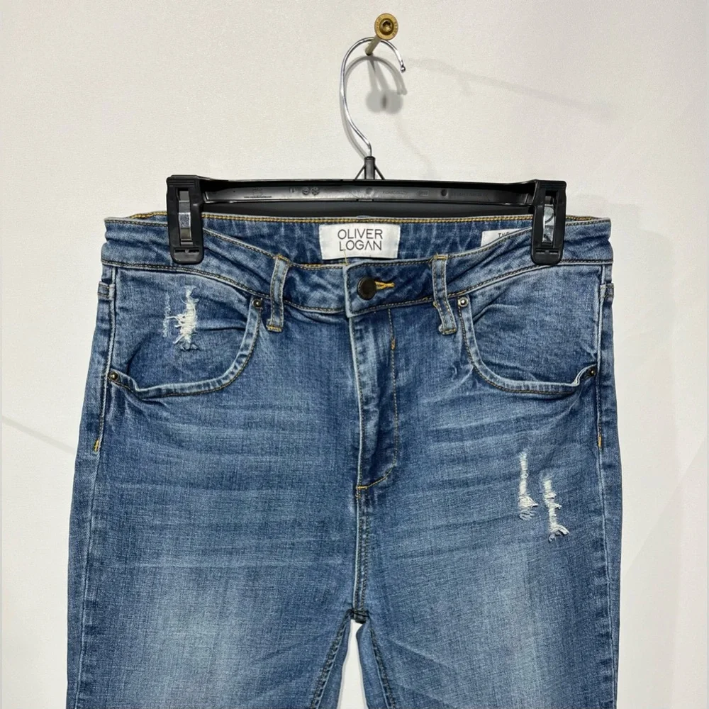 Oliver Logan High Rise Russel Split Flare‎ Jeans Size 31 Inseam 30”